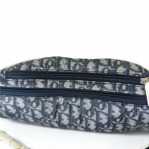 CHRISTIAN DIOR Vintage 2003 Navy Blue Trotter  Nylon Belt Bag - Picture 11 of 13